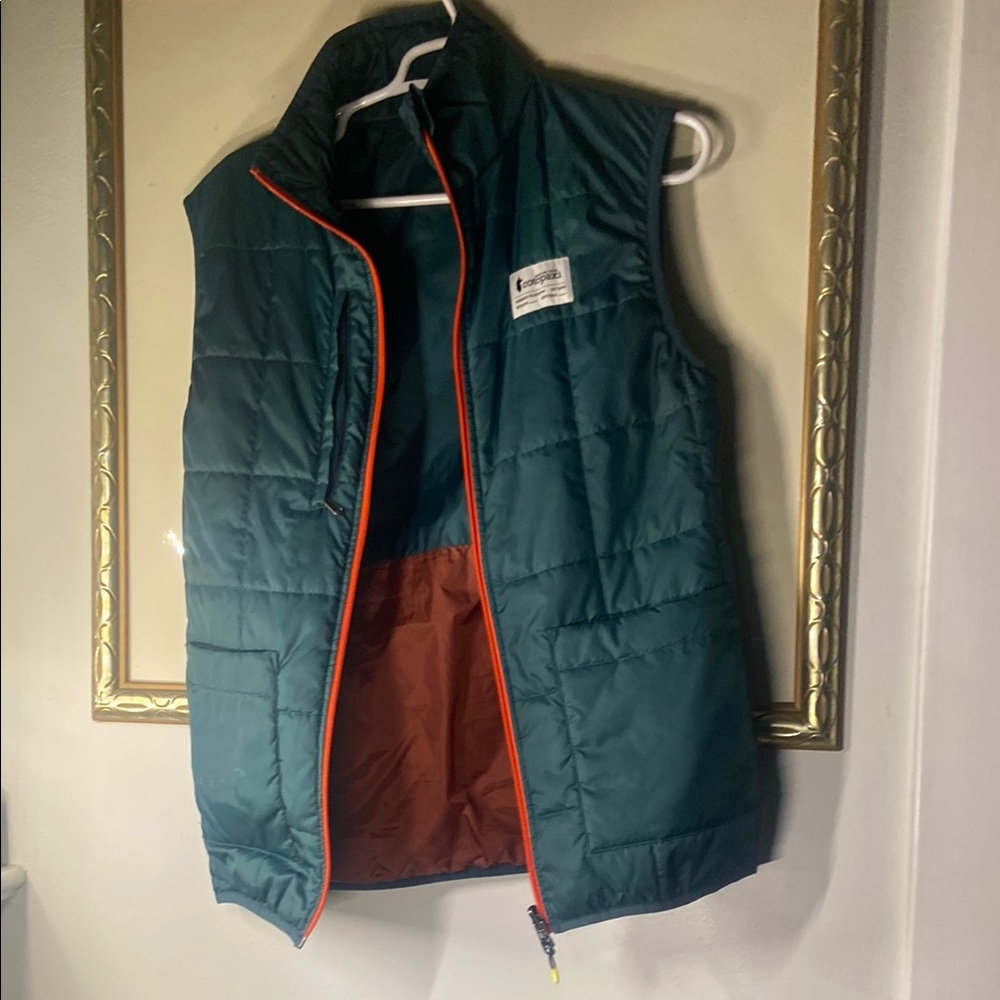 Cotopaxi Teal and Orange Puffer Vest